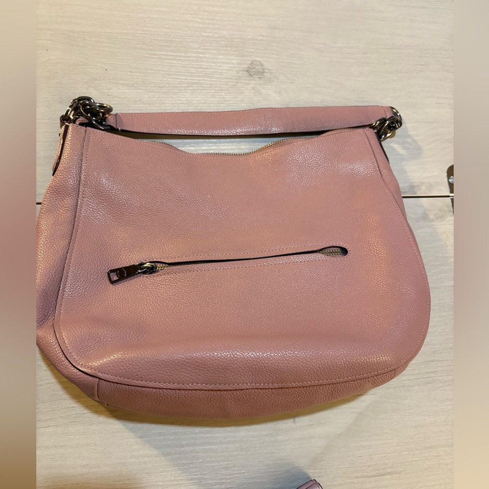 Bundle Coach Light Pink Leather Wallet and Shoulder Bag - Picture 5 of 16